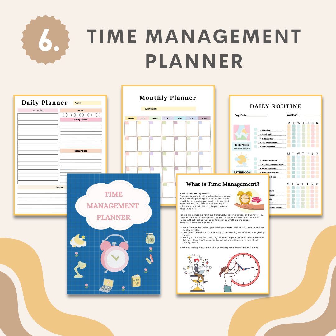 ADHD Executive Functioning Bundle, 280+ ADHD Worksheets, Executive Functioning & Coping Skills