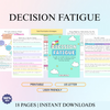 Decision Fatigue, Anxiety, AuDHD, Organization, Depression, Attainable Goals, Planning, Habits, Reflections, Productivity, Burnout