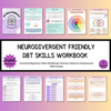 Neurodivergent Friendly DBT Skills, DBT Worksheets, DBT, Emotional Regulation, Neurodivergent, Autism, bpd, therapy worksheets, borderline