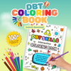 DBT Skills Coloring Book, Dialectical Behavior Therapy Worksheets Bundle, Mental Health Coping Skills Coloring book, Stress Relief